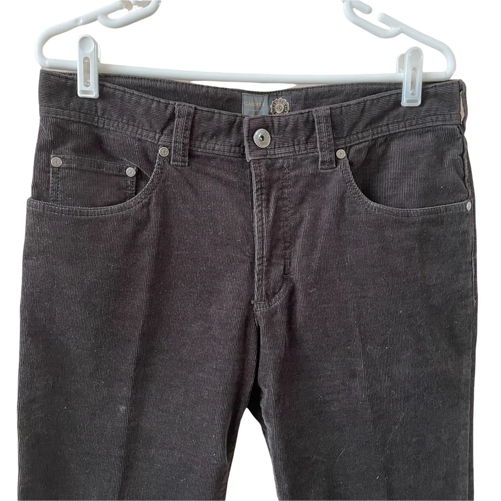 ❤️SOLD❤️ MENS 1920 GARDEUR CASUAL DARK BROWN CORDUROY PANTS JEANS STYLE 34/30 - Picture 2 of 11